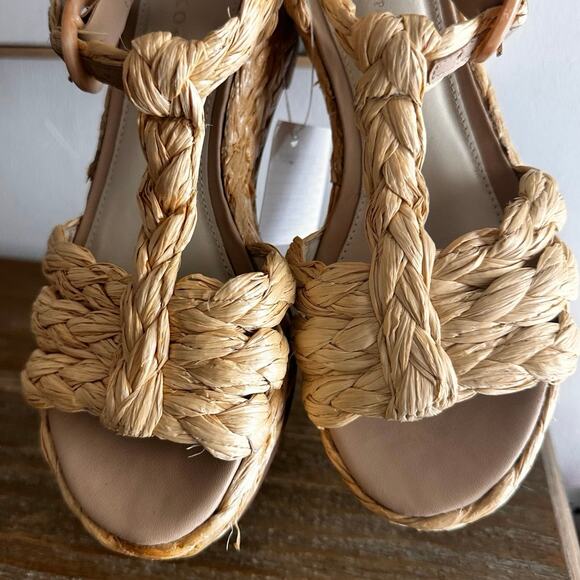 KOKO + Palenki straw platform sandles Sz 6B - Picture 2 of 10